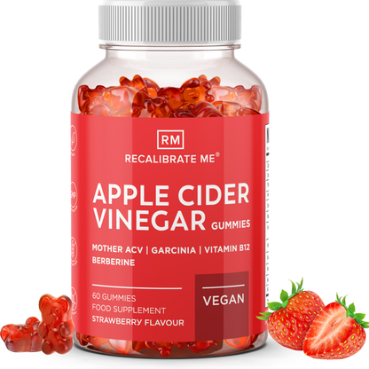 Apple Cider Vinegar & Berberine Gummies (Strawberry Flavour) - ACV Healthcare Edible Wellbeing Supplement