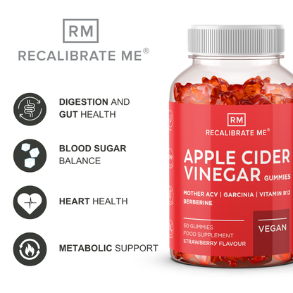 Apple Cider Vinegar & Berberine Gummies (Strawberry Flavour) - ACV Healthcare Edible Wellbeing Supplement