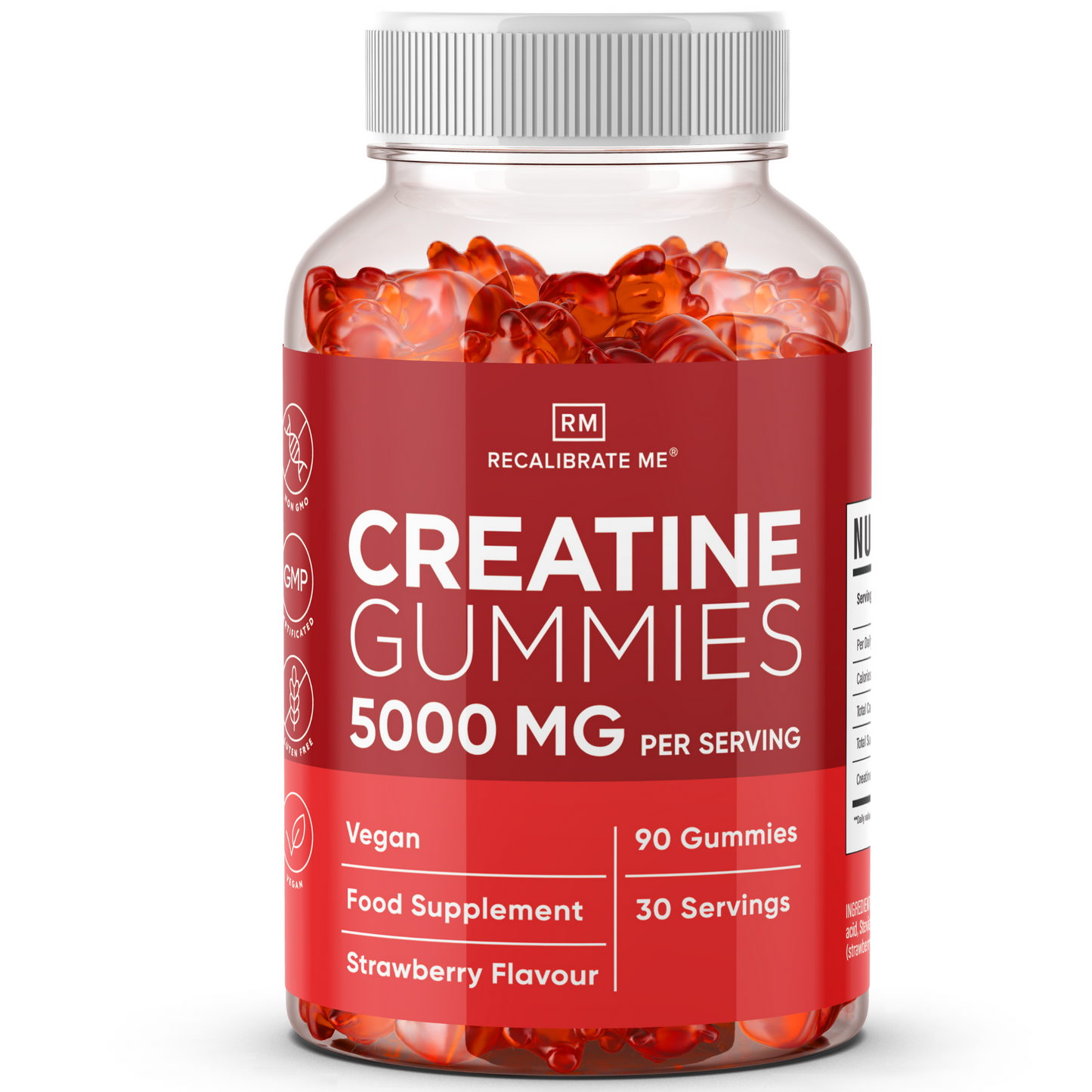 Creatine Gummies 5000MG (Strawberry Flavour) - Creatine Monohydrate