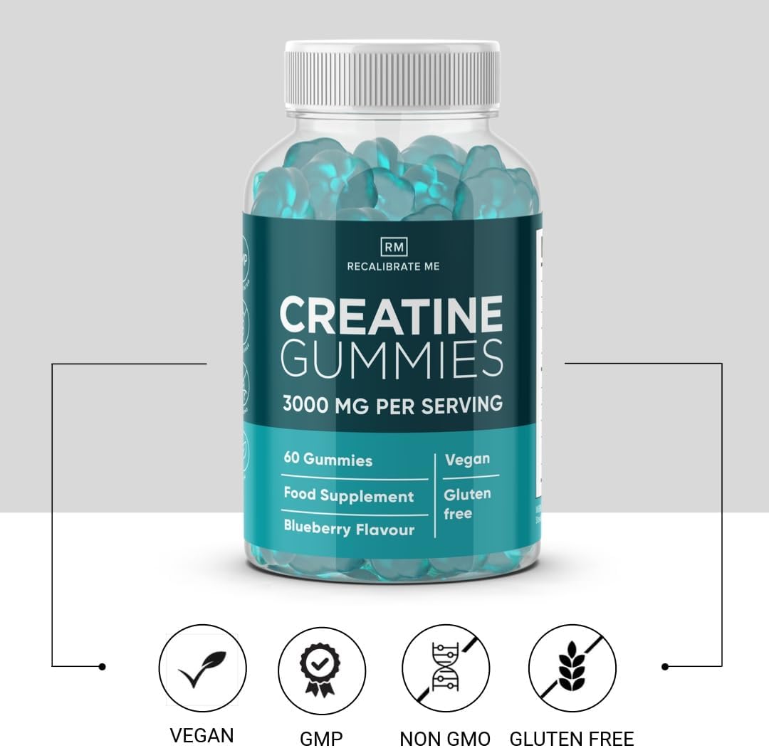 Creatine Gummies 3000mg (Blueberry Flavour) - Creatine Monohydrate