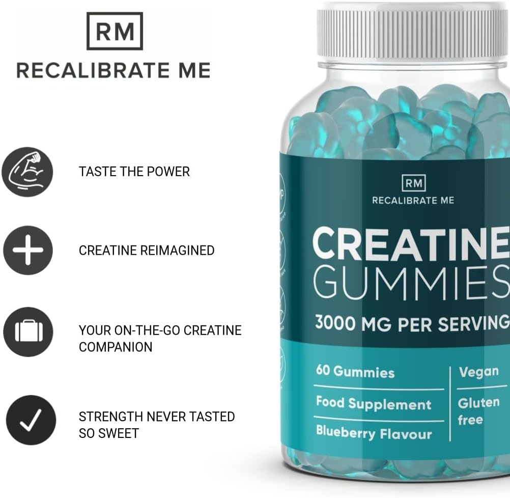 Creatine Gummies 3000mg (Blueberry Flavour) - Creatine Monohydrate